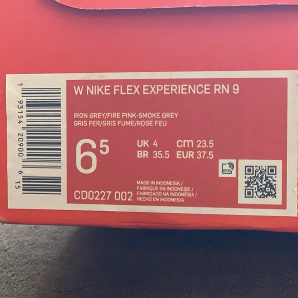 Nike Running Shoes in Grey / Pink, ‘Flex Experience RN9’ — Women’s Size 6.5 - Picture 15 of 16